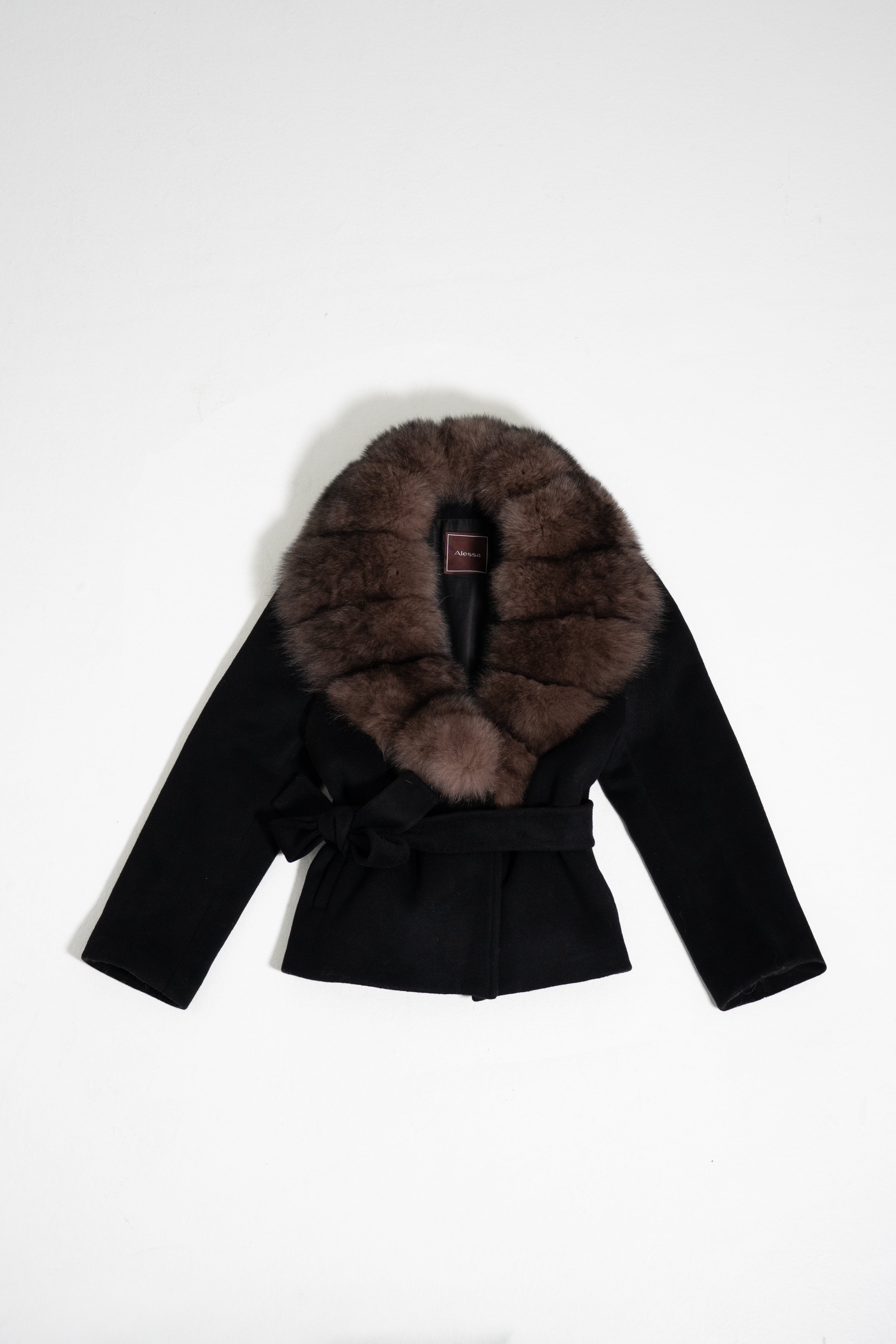 Bria Fur Coat - Black