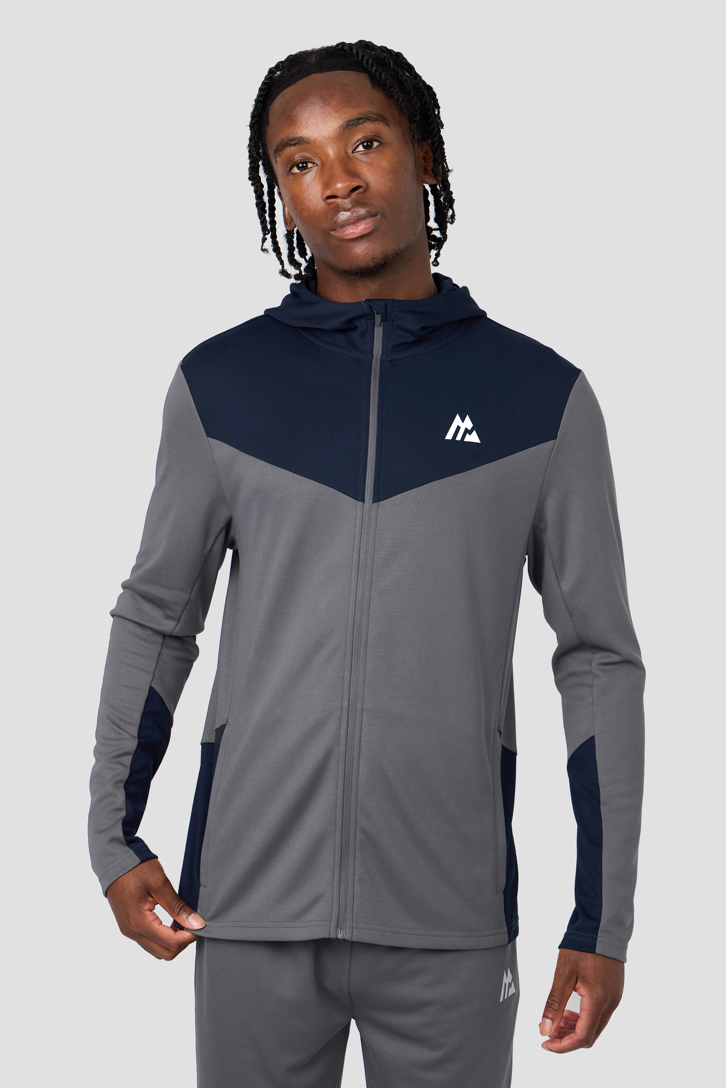 Agility 2.0 Tracksuit - Light Grey/Midnight Blue