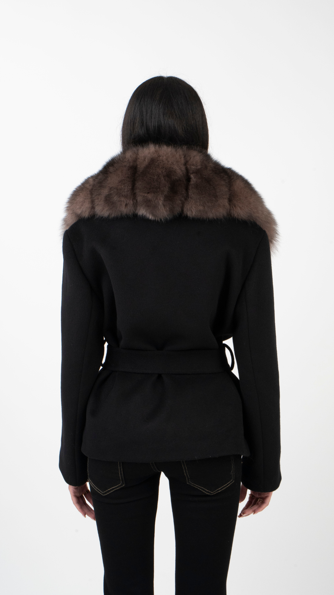 Bria Fur Coat - Black